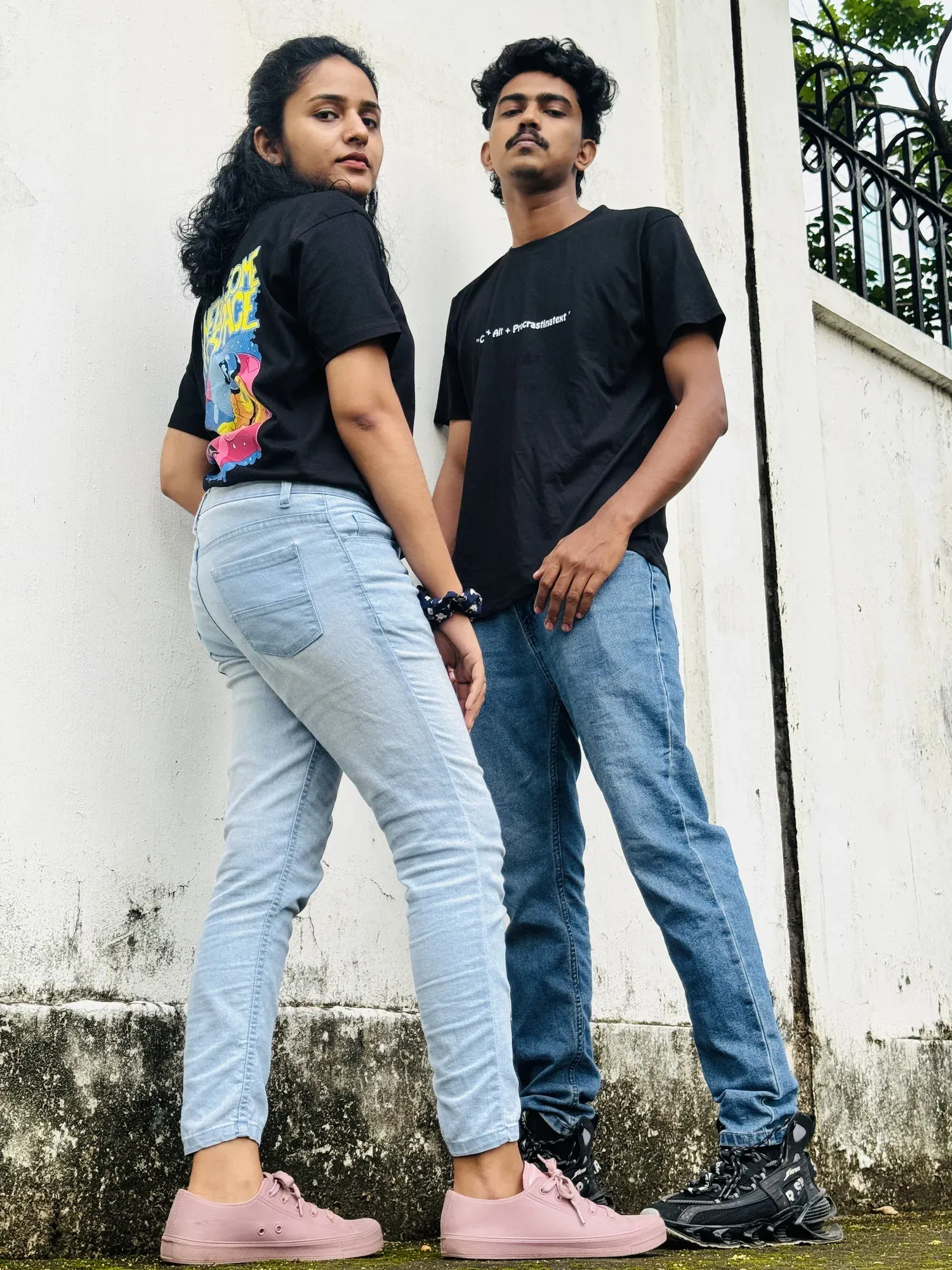 Custom black tees